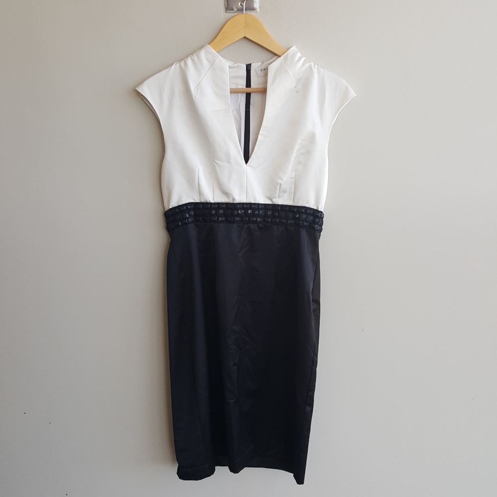 Trina Turk Black and White Dress